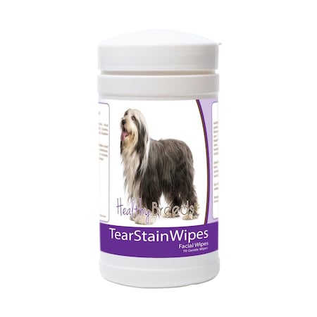 Healthy Breeds Bearded Collie Tear Stain Wipes - 70 Count, 70PK 840235179221